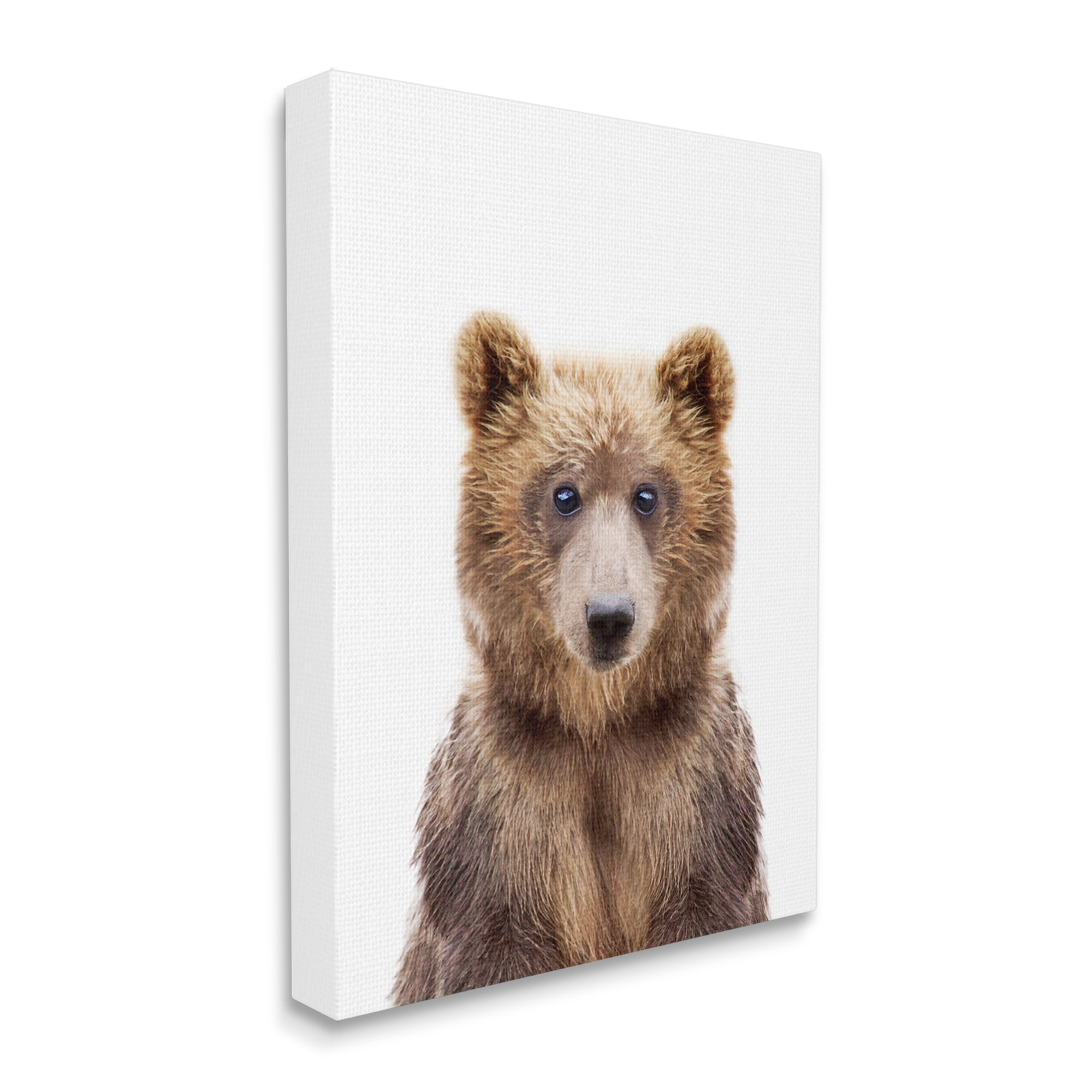 Stupell Industries Brown Bear Portrait Animals & Insects Painting Gallery Wrapped Canvas Print Wall Art, 36 x 48