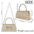 thumbnail image 4 of Womens Evening Bag Sparkly Bow Clutch Purse Wedding Party Purses Glitter Rhinestone Cocktail Prom Handbags, 4 of 8