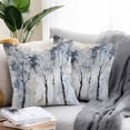thumbnail image 2 of Throw Pillow Covers 20x20 Inch Set of 2, Grey Forest Waterproof Outdoor Pillow Covers, Abstract Vintage Oil Painting Trees Decorative Cushion Pillowcases for Couch, Sofa, Bed, Garden, Patio, 2 of 9