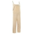 thumbnail image 2 of CFXNMZGR Jumpsuits for Women Fashion Bib Pants Overalls Baggy Rompers Jumpsuits with Pockets Casual Loose Bib Overall on Clearance, 2 of 7