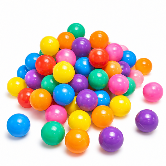 Summer 50 Piece Crush Proof Ball Pit Balls For Kids Bright Color Bpa Free 2.2” Clearance Toys Kids Gifts Boys Toys
