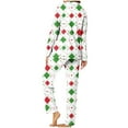 thumbnail image 5 of Uootdi Gift Christmas Long Sleeve Pajamas for Women Set Xmas Pajama Set 2-Piece Cozy Print PJs Button Up Ladies Sleepwear for Christmas, 5 of 7