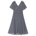 thumbnail image 4 of Alvivi Kids Girls Lace Party Gown Wedding Evening Party Dress 6-16, 4 of 5