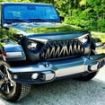 thumbnail image 5 of Front Shark Grille Bumper Grill w/Eyebrow DRL & Turn Lights For 2018-2023 Jeep Wrangler JL JLU JT, 5 of 5