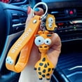 thumbnail image 2 of Cartoon- Pvc Zebra, Giraffe, Keychain, Car Key Ring Toy, 2 of 3