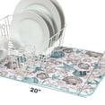 thumbnail image 2 of BEACHCOMBER Seashells Countertop Dish Drying Mat, Machine Washable by Kay Dee, 2 of 5
