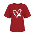 thumbnail image 4 of Pxiakgy Vente Chaude! T-Shirt Trèfle de la Saint-Patrick pour Femmes Chanceux Irlandais Manches Courtes T-Shirt Graphique Trèfle Mode Décontractée Imprimé Amour Col Rond Manches Courtes T-Shirt, 4 of 4