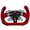 Red2, variant on Lightweight Suede Steering Wheel For Logitech G RS50 System or Pro SIM;Supper lightweight Real Carbon Fiber Compatible with Logitech G RS Racing Wheel,12 Inch Squar Style,Red2