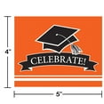 thumbnail image 2 of Graduation School Spirit Orange Invitations, 50 Count, 2 of 5