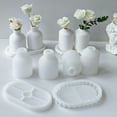 thumbnail image 2 of Vase Tray Set Desktop Arrangement Silicone Mould Flower Arrangement Vessel Plaster Drip Mould DIY Handmade Silicone Moulds, 2 of 5