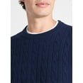 thumbnail image 4 of Free Assembly Men's Classic Cable Knit Sweater, Sizes XS-3XL, 4 of 5