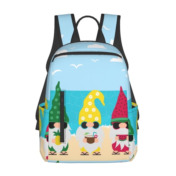 Easygdp Gnomes On The Beach para Easygdp Yak - Mochila Casual Ligera y Resistente para Viaje y Senderismo para Hombres y Mujeres