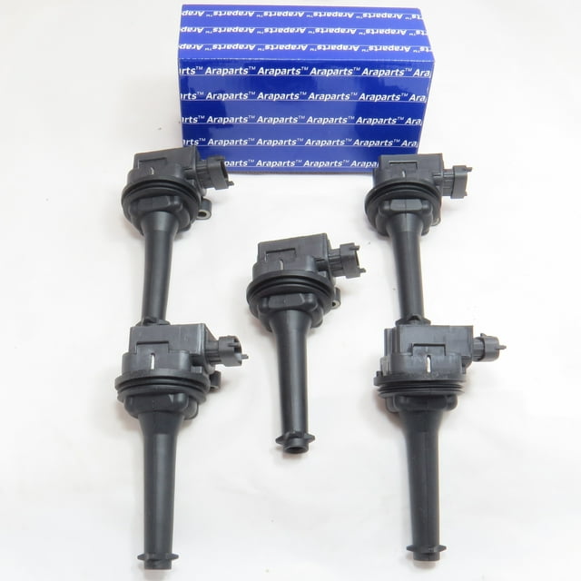 Set of 5 Ignition Coils for 2.3L & 2.4L 5 Cyl Volvo C70, S60, S70, V70