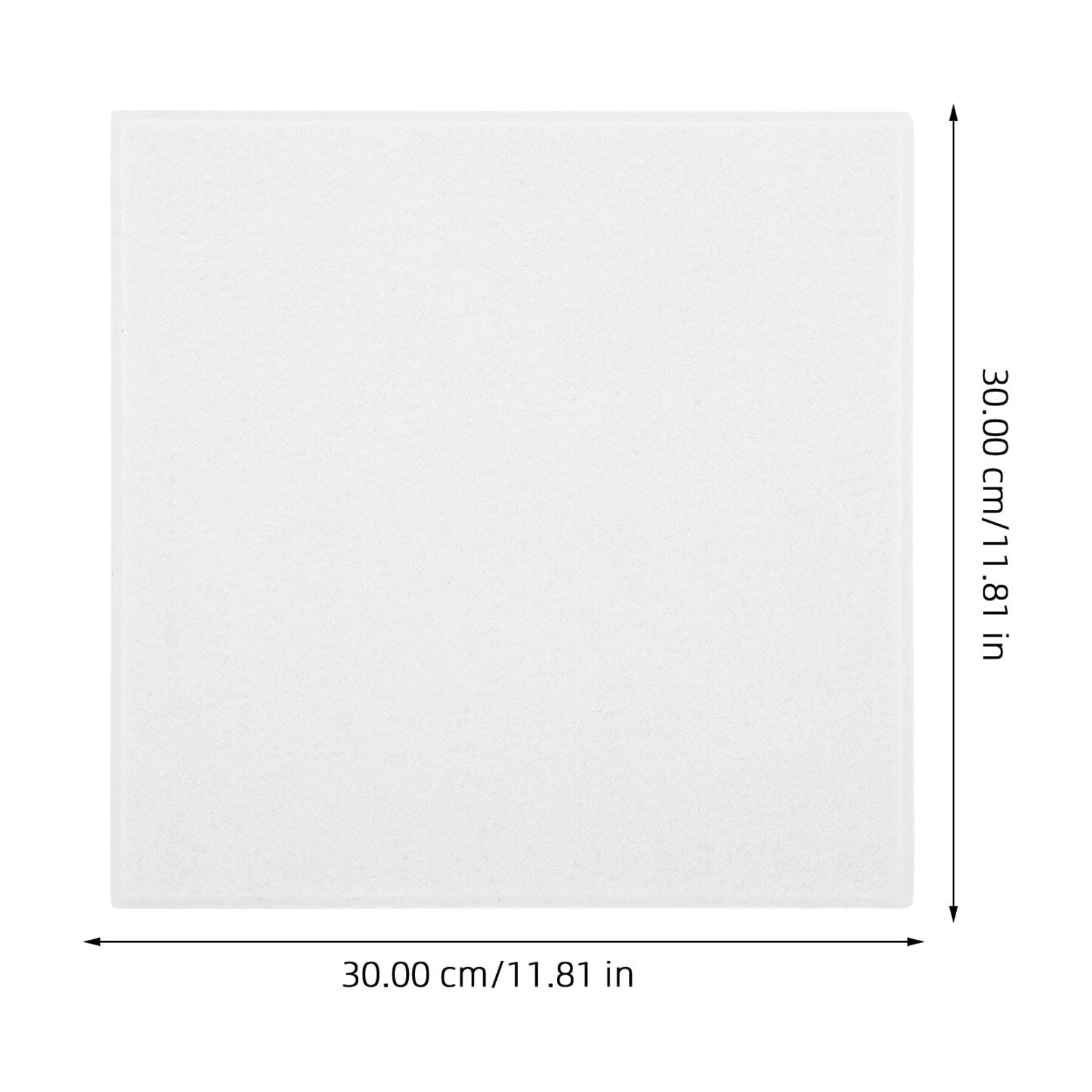 PartyKindom 6Pcs Felt Bulletin Boards White for Photo Display Message Board Wall Hanging with Acoustic Panels
