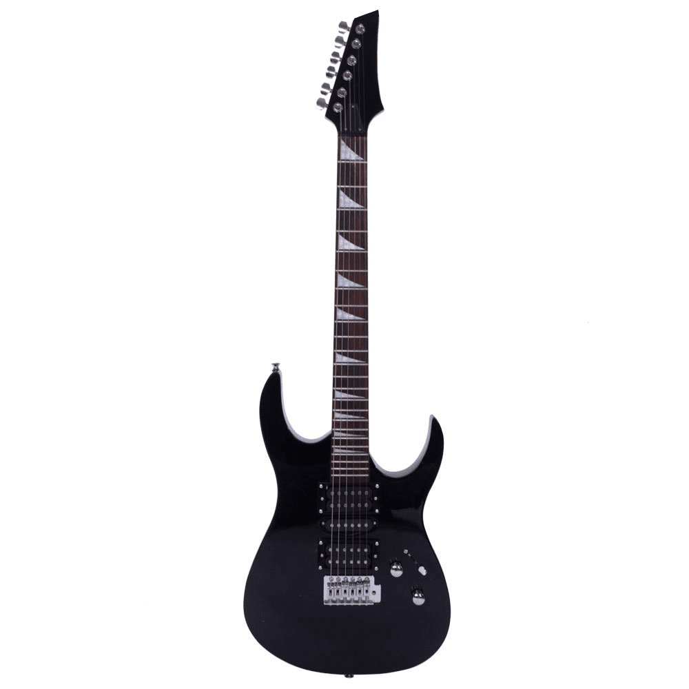 Tcbosik Electric Guitar with HSH Pickup for Beginner, 39" Guitar Starter Set with Bag, Strap, Paddle, Rocker, Cable and Wrench Tool for Adults, Black
