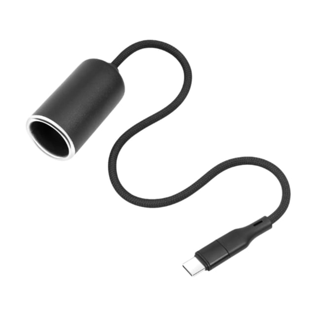 Cable convertidor,Adaptador USB C a encendedor de cigarrillos de 12 V,36 W,Cable convertidor de potencia adaptador de 5 V a 12 V,Toma de corriente hembra para encendedor de coche,color