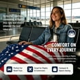 thumbnail image 4 of American Flag Blanket Throw – Patriotic USA Stars and Stripes Blanket, Soft Plush Fleece, Lightweight Cozy Couch Bed Throw, 4th of July Decorations, Independence Day Gift for Adults, 39.3x78.7 Inch, 4 of 9
