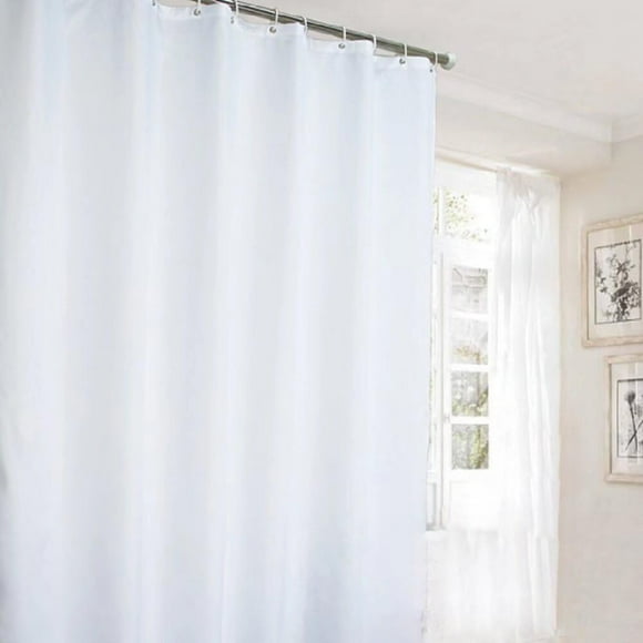 Ufaitheart 36"" Width x 78"" Height Shower Curtain Extra Long Curtains, Waterproof Shower Stall Shower Curtain Fabric, Pure White