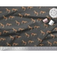 thumbnail image 2 of Soimoi Gray Poly Georgette Fabric Horse & Dot Animal Print Fabric by The Yard 42 Inch Wide, 2 of 3