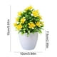 thumbnail image 3 of Simulación de ciruelos de cinco hojas en macetas, plantas de bonsái, simulación de flores, ideal para decoración de interiores, jardines, terrazas y escritorios de oficina., 3 of 5