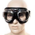 thumbnail image 3 of Retro Vintage Aviator Pilot Motorcycle Bike Cruiser Riding Scooter Biker Goggles, 3 of 3