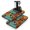 White-459, variant on Aloha Tropical Coffee Maker Mat 2pcs Non-Slip Absorbent Mats with Retro Botanical Prints