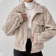 thumbnail image 4 of Chaquetas y abrigos casuales con capucha de manga larga para mujer, cárdigan de manga larga liso para otoño e invierno, abrigo de moda, tops de poliéster para mujer, 4 of 7