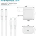 thumbnail image 3 of Cargador Superrápido InnotechSc para iPhone 14 13 12 11 Certificado Apple Mfi Cable Lightning 20W Paquete de 2, 3 of 7