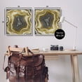 thumbnail image 3 of Stupell Abstract Gold & Grey Agate Nature Abstract Photography Gray Framed Art Print Wall Art, Set of 2, 3 of 8