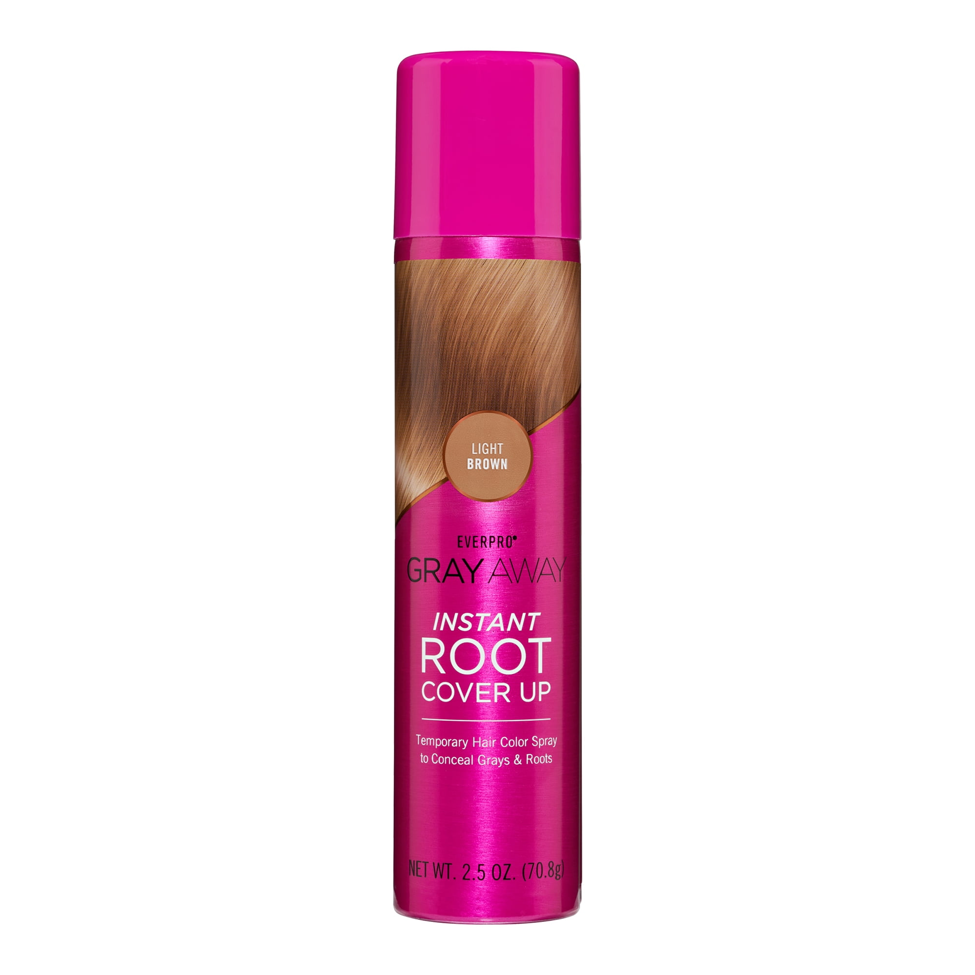 Everpro Gray Away Instant Root Touchup Spray, Light Brown, 2.5 oz