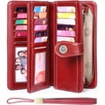 thumbnail image 2 of LAICAIW Women's Wallet Genuine Leather RFID Blocking Large Capacity Trifold Ladies Wallet, 2 of 6
