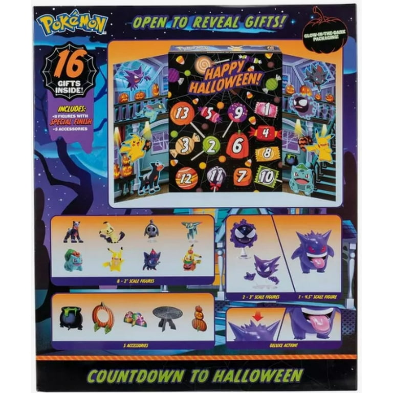 Jazwares Pokemon 2023 Countdown to Halloween Calendar Battle Figure  Multipack Set