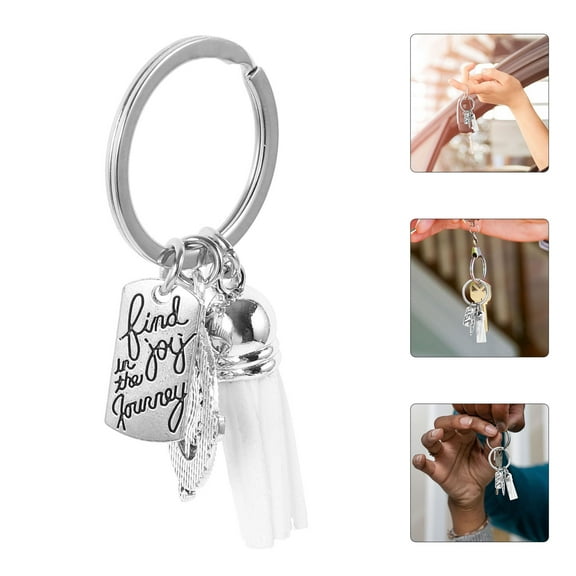 Raindrops Keychain Lanyard Women Compass Keychain Travel 6.50X2.70X1.00CM