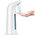 thumbnail image 1 of Dispensador automático de jabón sin contacto, dispensador de jabón líquido manos libres, dispensador automático de jabón para platos de mano de 14oz/400ml (blanco), 1 of 5