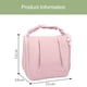 thumbnail image 2 of Hukapapa Bolsa de lavado colgante de poliéster compuesto, gancho de viaje, bolsa de almacenamiento portátil, bolsa de cosméticos portátil, color rosa, 2 of 5