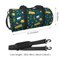 thumbnail image 3 of Bingfone Camping Print Gym Duffle Backpack for Men Women,Travel Weekender Carry-On Bags with Detachable Back Pack Straps for Traveling Overnight Climb Sports, 3 of 7