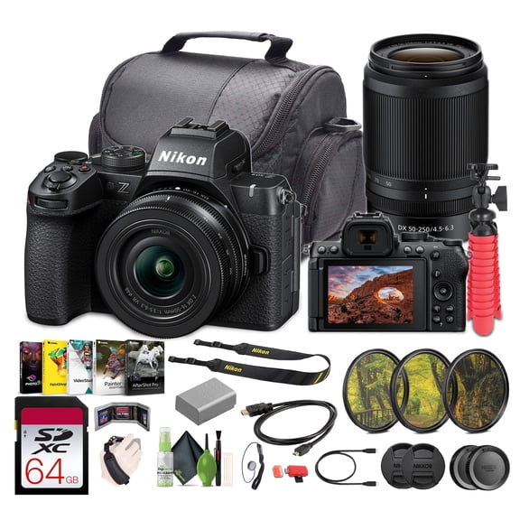 Nikon Z50 II Mirrorless Camera 20.9MP DX-Format with Dual Lens Kit 16-50mm and 50-250mm (International Model)