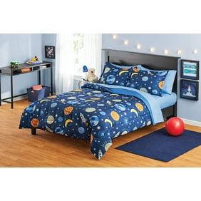 Mainstays Kids Outer Space Comforter Set Walmart Com