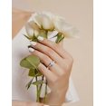 thumbnail image 4 of 2CT 925 Sterling Silver Engagement Rings for Women Round Cut 3-Stone Promise Rings for Her Cubic Zirconia CZ Wedding Bands Size 3-11, 4 of 4