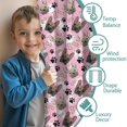 thumbnail image 3 of Blackout Kids Curtains,French Bulldog Cute Bone Paw Print Childrens Insulated Curtains Set Of 2,Bedroom Essentials,Toddler Room Decor 52x63in(132x160cm), 3 of 4