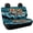 Hawaiian Sea Turtle & Hibiscus Floral, variant on POLERO Tropical Leaves Butterfly Car Rear Seat Covers for SUV, 2 Pcs Set Non-Slip Rear Bench Seat Cover Durable Stretch Car Rear Seat Protectors
