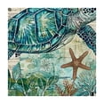 thumbnail image 4 of BANET Square Tablecloth , Vinyl Table Covers Waterproof Oilcloth Table Cloth Linens, Farmhouse Tablecloths for Outdoor Dining Camping, Ocean Animal Watercolor white, 4 of 8