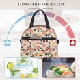 thumbnail image 4 of Uemuo Peach With Leaves1 Printed Lunch Bag Lunch Box Reusable Insulated Lunch Tote Bag, Leakproof Thermal Cooler Sack Food Handbags Case High Capacity, 4 of 5