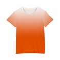 thumbnail image 3 of Girl Boy Short Sleeve Tops New Shirts for Kids Short Sleeve Graphic T-Shirt Round Neck Tops for 3-14 Years Girls and Boy T-Shirt Tee Style B-27 Orange 3 Years, 3 of 4