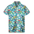 thumbnail image 2 of Camisas hawaianas con estampado 3D de cupcakes de dibujos animados para hombre, camisas con solapa de comida, camisetas holgadas de verano para la calle, blusas de manga corta con botones, 2 of 4