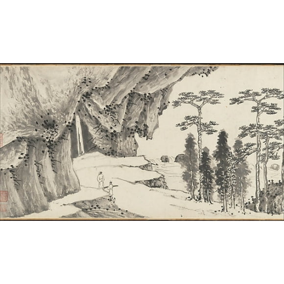 Joint Landscape Poster Print by Shen Zhou (Circa 1509) (18 x 24)