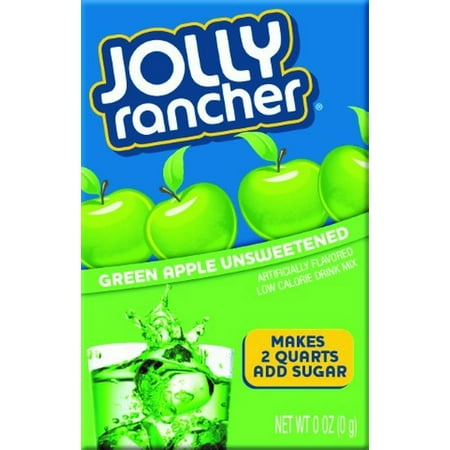 Jolly Rancher Drink Mix, Green Apple, .23 Oz, 36 Packets, 3