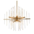 thumbnail image 2 of Woodbridge Lighting Spires 6-Light Metal Chandelier in Brass/Plated Amber, 2 of 5