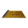 thumbnail image 2 of Ahgly Company Indoor Round Oriental Yellow Traditional Area Rugs, 6' Round, 2 of 4