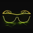 thumbnail image 2 of LINLIN LED Light Up Glasses, Neon Glasses Party LED Glasses Flash Glasses EL Wire Glasses with Wired Control Battery Case for Halloween Christmas Party, 2 of 8